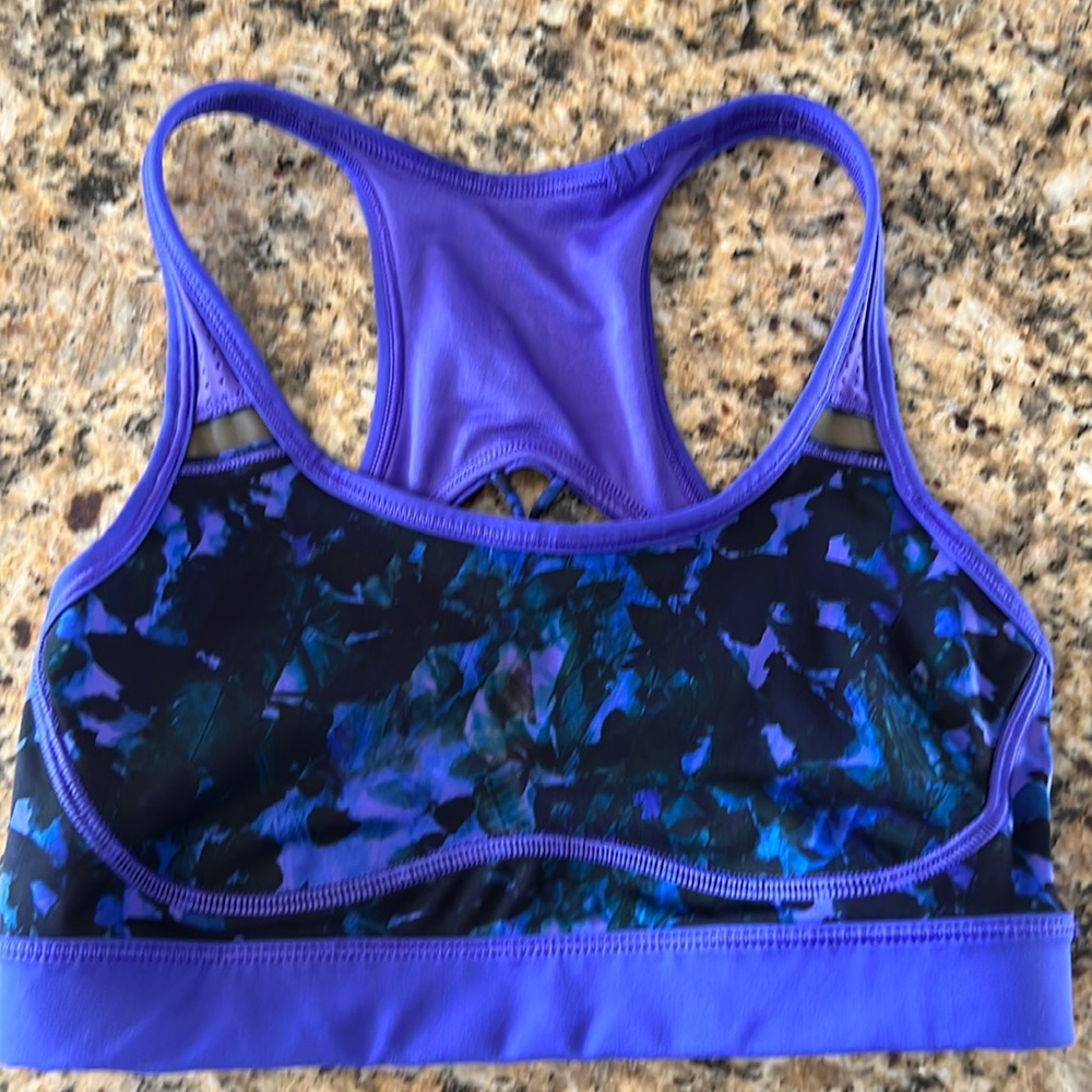 Lululemon Sport Bra | Gorgeous! | Size 4 | Black, blue, purple